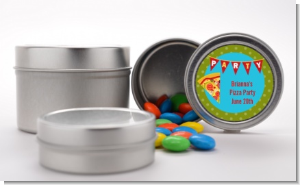 Pizza Party - Custom Birthday Party Favor Tins