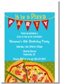 Pizza Party - Birthday Party Petite Invitations