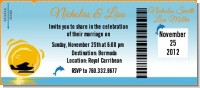 Sunset Trip - Bridal Shower Destination Boarding Pass Invitations