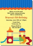 Playground - Birthday Party Invitations Playground - Birthday Party Invitations