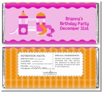 Playground Girl - Personalized Birthday Party Candy Bar Wrappers