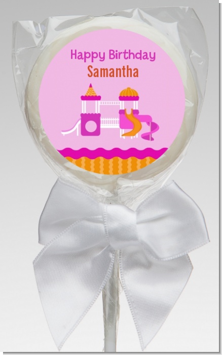 Playground Girl - Personalized Birthday Party Lollipop Favors