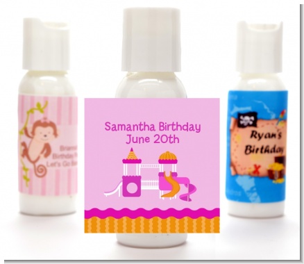 Playground Girl - Personalized Birthday Party Lotion Favors