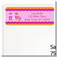 Playground Girl - Birthday Party Return Address Labels thumbnail