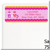 Playground Girl - Birthday Party Return Address Labels