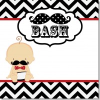 Little Man Mustache Black and Grey Baby Shower Theme