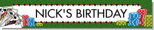 Casino Night Royal Flush - Personalized Birthday Party Banners