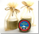 Police Car - Baby Shower Gold Tin Candle Favors