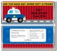 Police Car - Personalized Baby Shower Candy Bar Wrappers thumbnail