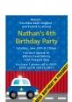 Police Car - Birthday Party Petite Invitations thumbnail