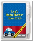 Police Car - Baby Shower Personalized Notebook Favor