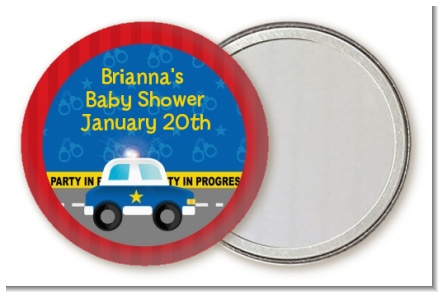 Police Car - Personalized Baby Shower Pocket Mirror Favors
