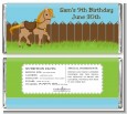 Pony Brown - Personalized Birthday Party Candy Bar Wrappers thumbnail
