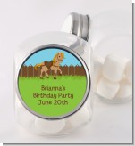 Pony Brown - Personalized Birthday Party Candy Jar