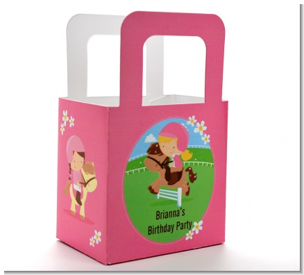 Horseback Riding - Personalized Birthday Party Favor Boxes