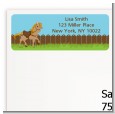 Pony Brown - Birthday Party Return Address Labels thumbnail