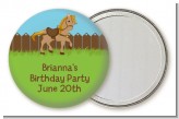 Pony Brown - Personalized Birthday Party Pocket Mirror Favors