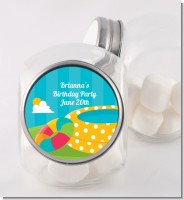 Pool Party - Personalized Birthday Party Candy Jar