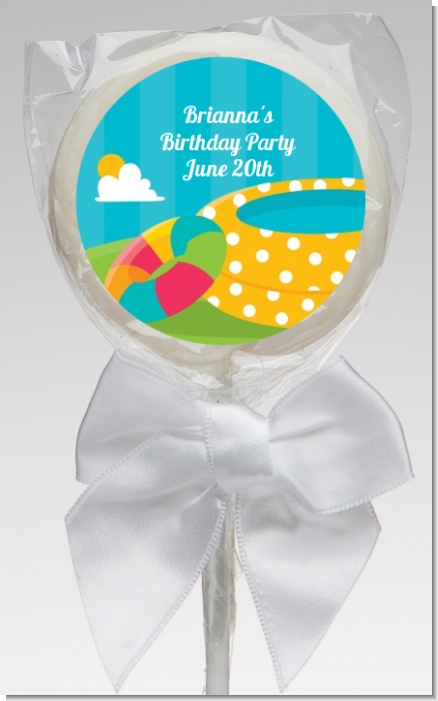 Pool Party - Personalized Birthday Party Lollipop Favors