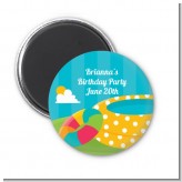 Pool Party - Personalized Birthday Party Magnet Favors