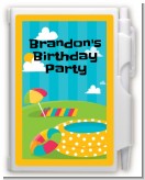 Pool Party - Birthday Party Personalized Notebook Favor