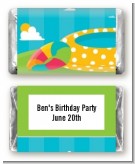 Pool Party - Personalized Birthday Party Mini Candy Bar Wrappers