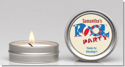 Poolside Pool Party - Birthday Party Candle Favors