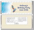 Poolside Pool Party - Personalized Birthday Party Candy Bar Wrappers thumbnail