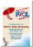 Poolside Pool Party - Birthday Party Petite Invitations