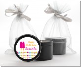Popsicle Stick - Birthday Party Black Candle Tin Favors