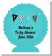 Posh Mom To Be Blue - Personalized Baby Shower Centerpiece Stand thumbnail