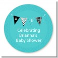 Posh Mom To Be Blue - Personalized Baby Shower Table Confetti thumbnail