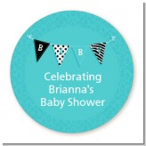 Posh Mom To Be Blue - Personalized Baby Shower Table Confetti