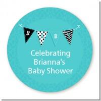 Posh Mom To Be Blue - Personalized Baby Shower Table Confetti