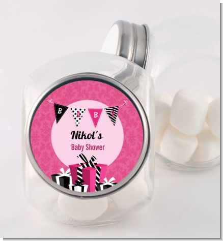 Posh Mom To Be - Personalized Baby Shower Candy Jar
