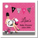 Posh Mom To Be - Personalized Baby Shower Card Stock Favor Tags