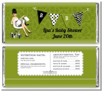 Posh Mom To Be Neutral - Personalized Baby Shower Candy Bar Wrappers