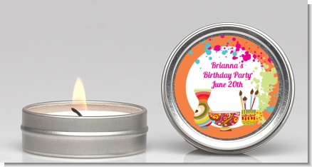 Pottery Painting - Birthday Party Candle Favors