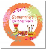 Pottery Painting - Personalized Birthday Party Centerpiece Stand