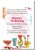 Pottery Painting - Birthday Party Petite Invitations