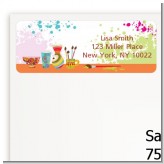 Pottery Painting - Birthday Party Return Address Labels