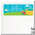 Pool Party - Birthday Party Return Address Labels thumbnail