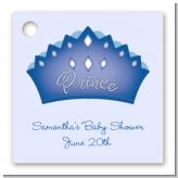 Prince Crown - Personalized Baby Shower Card Stock Favor Tags
