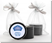 Prince Crown - Baby Shower Black Candle Tin Favors