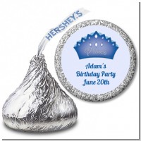 Prince Crown - Hershey Kiss Baby Shower Sticker Labels
