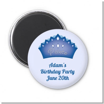 Prince Crown - Personalized Birthday Party Magnet Favors