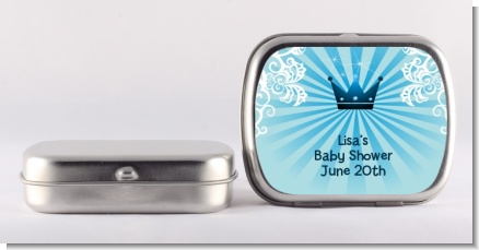 Prince Royal Crown - Personalized Baby Shower Mint Tins