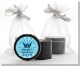 Prince Royal Crown - Baby Shower Black Candle Tin Favors