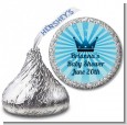 Prince Royal Crown - Hershey Kiss Baby Shower Sticker Labels thumbnail