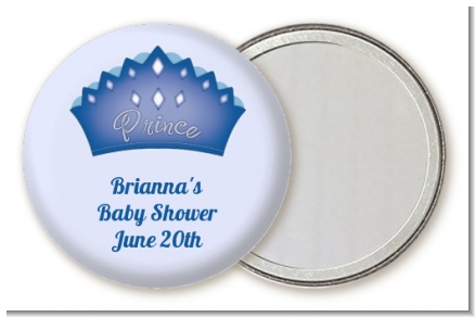Prince Crown - Personalized Baby Shower Pocket Mirror Favors